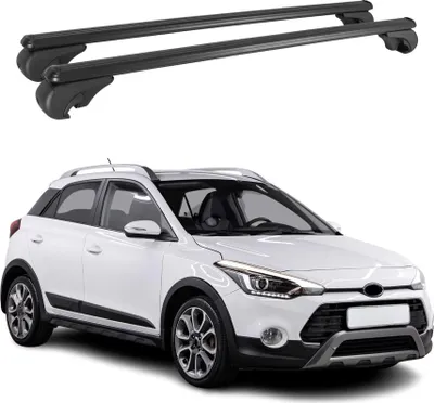 Produktbild von Dachträger für Hyundai i20 2014-2020 Gepäckträger Grundträger Alu Schwarz 2x