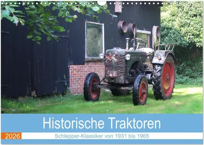 Produktbild von Historische Traktoren 2026 (Wandkalender 2026 DIN A3 quer), CALVENDO Monatskalender