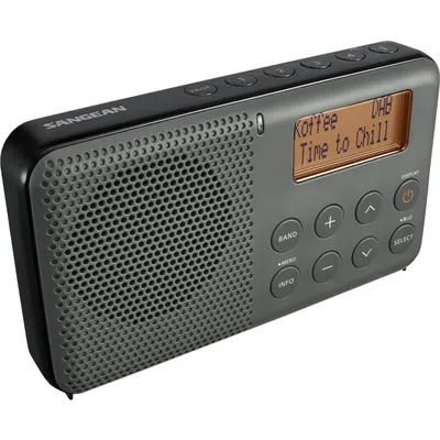 Immagine prodotto di Sangean DPR-64 DAB+/UKW portatile, jack per cuffie, vari colori Colore: grigio-bianco