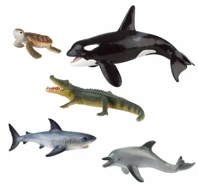 Produktbild von Eduplay Meeresspielfiguren Set - Karton Spielfiguren 5 Stück