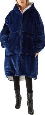 Productafbeelding van Famanu Hoodie Deken - Warme, oversized fleecehoodie met Sherpa-voering