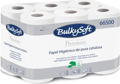 Obrázek produktu pro Toaletní papír BulkySoft Premium, 2-vrstvý, 24 m, celulóza, 12 ks