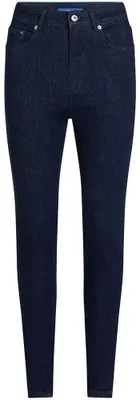 Zdjęcie produktu dla Spodnie jeans damskie Karl Lagerfeld, wysoki stan, model skinny, kolor niebieski, model 2932