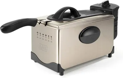Immagine prodotto di Black & Decker BXDF2100E Friggitrice singola da 3 L a libero posizionamento 2100 W Nero, acciaio inox