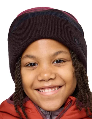 Zdjęcie produktu dla Czapka dziecięca uni Jack Wolfskin, wzór w paski, model "K Beanie", kolor: różowy (Pink Lemonade), rozmiar M (EU)
