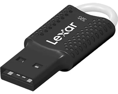 Produktbild von Lexar JumpDrive V40, 32 GB, USB Typ-A, 2.0, Kappe, 2,6 g, Schwarz, Weiß