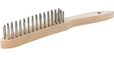 Produktbild von FORMAT Drahthandbürste Rostfrei glatt Rz 5, Reihenzahl:6
