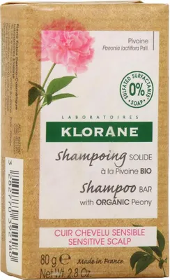 Produktbild von Klorane Solid Shampoo with Organic Peony 80 g