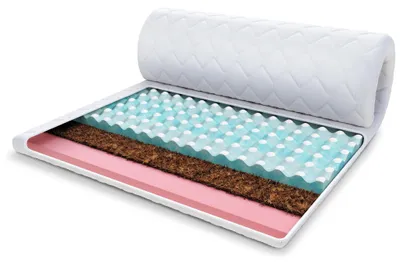 Zdjęcie produktu dla Materac Topper z kokosem i pianką visco 80x200 cm