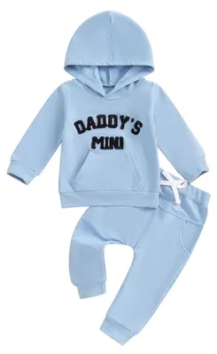 Produktbild von Baby-Jungen-Kleidung-Set, Hoodie und Hose, 0-3 Jahre