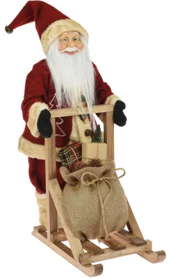 Immagine prodotto di Decorazione natalizia, Babbo Natale con slitta