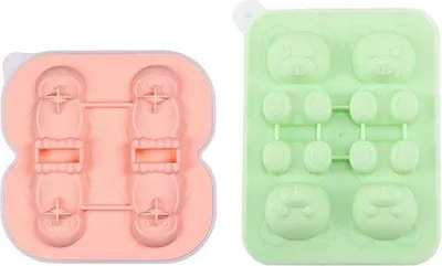 Obrázek produktu pro Silikonová forma na kostky ledu ve tvaru medvídka, 1 ks