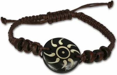 Produktbild von SilberDream Armband Leder -gegerbtes Rindsleder- braun Surfer Uni LA3226B