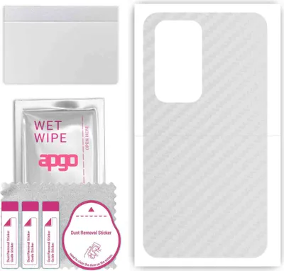 Produktbild von apgo Rückseite Schutzfolie, Skin, kompatibel mit Oppo Find N2, Hinten Displayschutzfolie aus Vinylfolie, kratzfest, einfache Montage - Transparenter Kohlenstoff