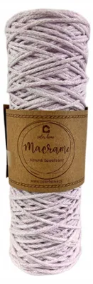Produktbild von COLORHOME Geflochtenes Baumwollgarn Makramee 2mm Lavendelweiß