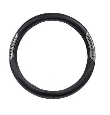 Produktbild von Carlinea 163537 Lenkradbezug Ø37-38cm Schwarz Silber Lenkradhülle