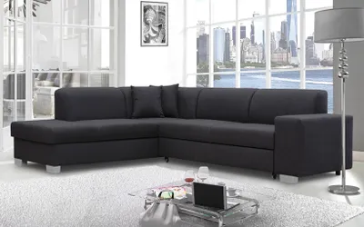 Produktbild von AX LIVING Sofa grau Dalmini Couch L Form XXL mit Schlaffunktion 285 cm L