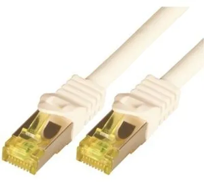 Produktbild von M-CAB 25 m Kategorie 7 Netzwerkkabel für Netzwerkgerät - Zweiter Anschluss: 1 x RJ-45 Network - Male - Abschirmung - Weiß