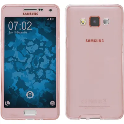 Produktbild von PhoneNatic Case kompatibel mit Samsung Galaxy A5 (A500) - rosa Silikon Hülle 360° Fullbody Cover