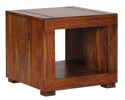 Produktbild von Wohnling Sheesham Couchtisch Massiv 50 x 50 cm Massivholz; WL1.216