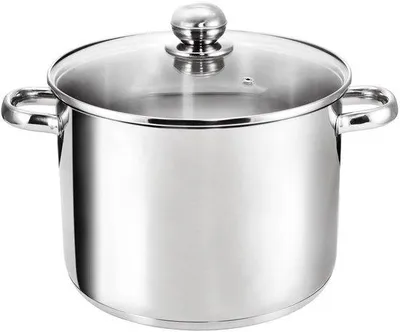 Produktbild von Famanu Suppenpfanne 10 Liter - Induktionsgeeignet, Edelstahl