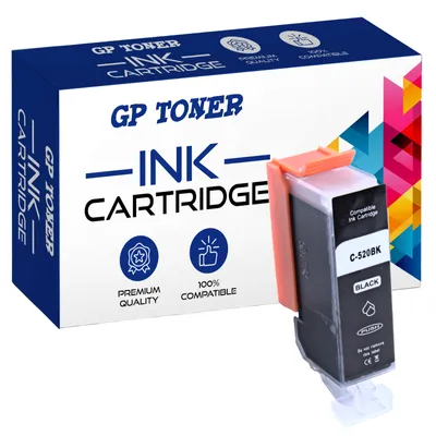 A product shot of an ink cartridge and its packaging.