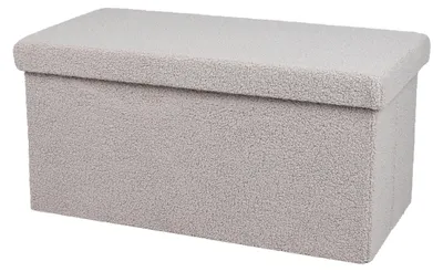Produktbild von Urban Living faltbare SITZBANK "TEDDY" Aufbewahrungsbox 53522 hellgrau
