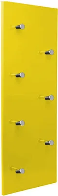 Produktbild von Garderobe Wandgarderobe Wandpaneel Flurgarderobe Garderobenleiste 7 Haken Gelb