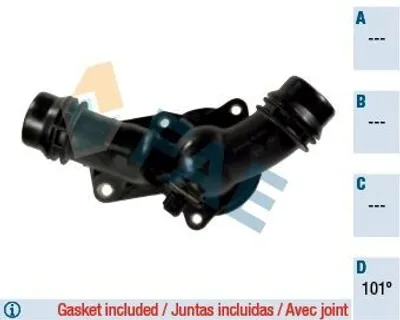 Produktbild von FAE Thermostat Kühlmittel 101°C für BMW 3 Limousine (E46) 5 Limousine (E60) 5 Touring (E61) 5 Limousine (E39) 3 Touring (E46)