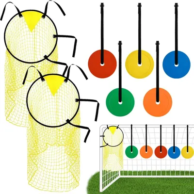 Productafbeelding van Voetbaldoelnet Set, 8 Stuks voor Schiettraining