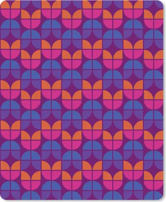 Produktbild von MuchoWow® Mauspad Mousepad Tulpen - Muster - Retro 30x40 cm - Mousepads - Maus Mat - Pad - Mausunterlage - Mausmatten