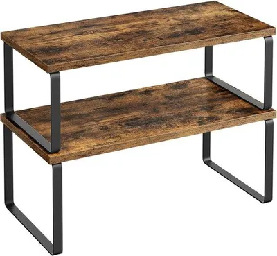 Image de Lot de 2 rangements pour étagères de cuisine, extensible, organiseurs de tiroirs