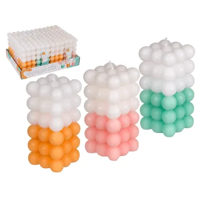 Obrázok produktu pre Sviečka OOTB Colourful Bubble cca 6 x 12 cm
