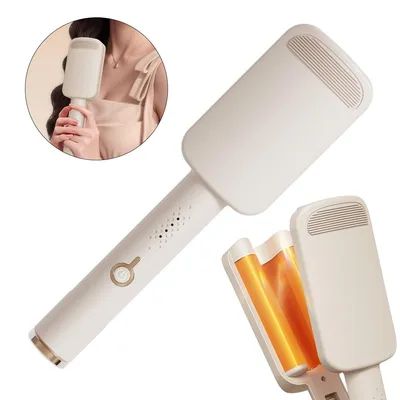 Produktbild von Lockenstab in Eiform, 4-in-1-Lockenstab für Damen, schnelles Aufheizen, einstellbar zwischen 160 °C und 220 °C, geeignet für langes lockiges Haar