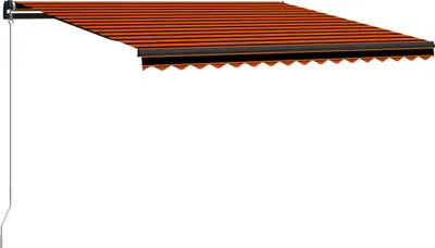 Immagine prodotto di Tenda da Sole Retrattile Manuale LED 450x300 cm Arancio Marrone