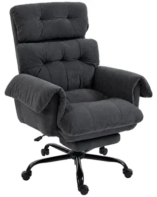 Obrázek produktu pro Kancelářská židle HOMCOM, ergonomická židle s područkami a opěrkou nohou