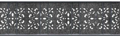 Produktbild von Doppelstab Sichtschutz zaun|zu Design-Vlies Streifen Nachbildung Ornament Zaunblende Anthrazit 2,6m