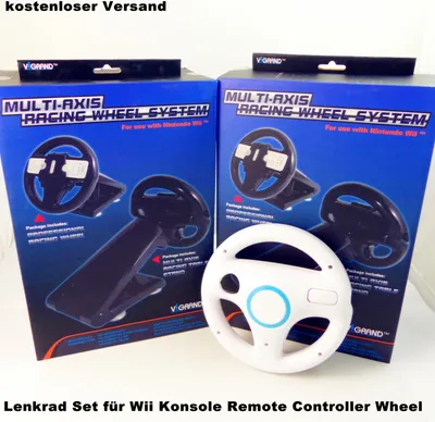Produktbild von Driving Force Lenkrad + Halter -Set für Nintendo Wii (weiß)