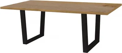 Obrázek produktu pro Jídelní stůl "Hollywood" - 200 x 100 x 76 cm - Barva: dub/černá