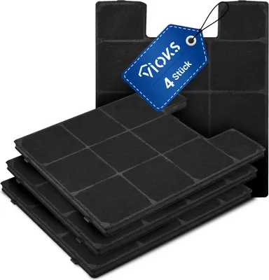 Produktbild von Aktivkohlefilter 4x passend wie Amica KF17141 Kohlefilter für Dunstabzugshaube