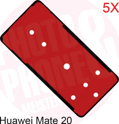 Produktbild von 5x Huawei Mate 20 Akkudeckel Klebefolie Kleber Backcover Rahmen Adhesive Dichtung Neu
