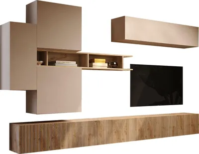 Immagine prodotto di Calascio - Parete Attrezzata, Marrone Pero, Modulabile  Italy