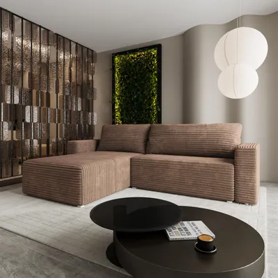 Produktbild von Masseno Ecksofa CALTI T mit Schlaffunktion L-Form, Sofa mit Bettkasten, Wohnzimmersofa, Couch, Soffa, Bettsofa, Couchgarnitur- Beige, TILIA 17