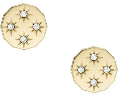 Immagine prodotto di Fossil JF04381710 Orecchini a bottone da donna in acciaio inossidabile oro bianco
