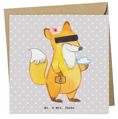 Produktbild von Mr. & Mrs. Panda Grußkarte Datenschutzbeauftragte Herz - Grau Pastell - Geschenk, Datenschützerin, Datenschutz, Klappkarte, anlasskarte, Zensiert, faltkarte, doppelkarte