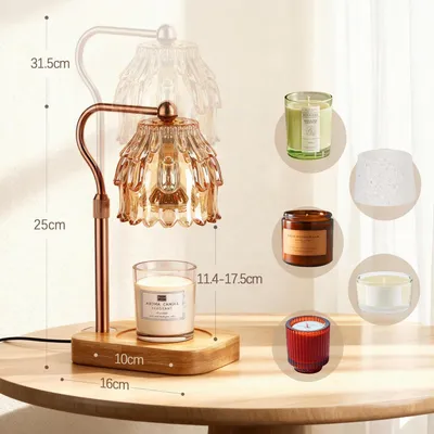 Immagine prodotto di Riscaldatore per candele, lampada con timer e dimmer, ideale come regalo