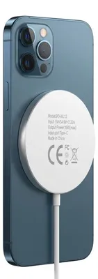 Produktbild von Mayaxess, Magnetisches 15W MagSafe Ladegerät für iPhone 12 / 12 Mini / 12 Pro / 12 Pro Max, Weiß