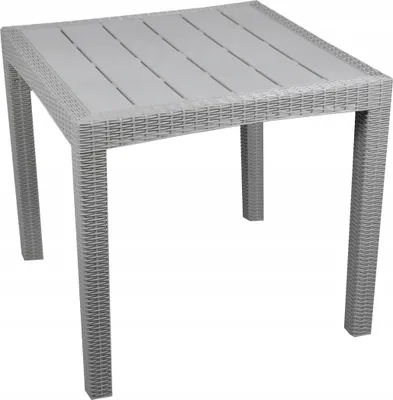 Obrázek produktu pro Zahradní stůl čtvercový šedý 80x80 cm