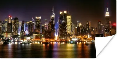 Produktbild von MuchoWow® Poster New York - Manhattan - Skyline 120x60 cm - Bild