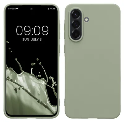 Produktbild von kwmobile Handyhülle für Samsung Galaxy A56 5G Hülle - TPU Case - Kabelloses Laden - Schutzhülle Cover in Graugrün